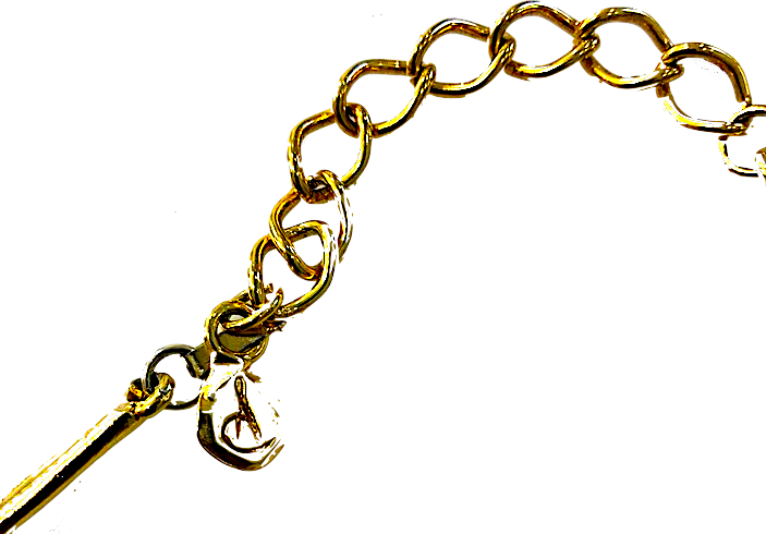 Antigona Paris  Goldplated  Signed on Reverse Brutalist Statement Necklace