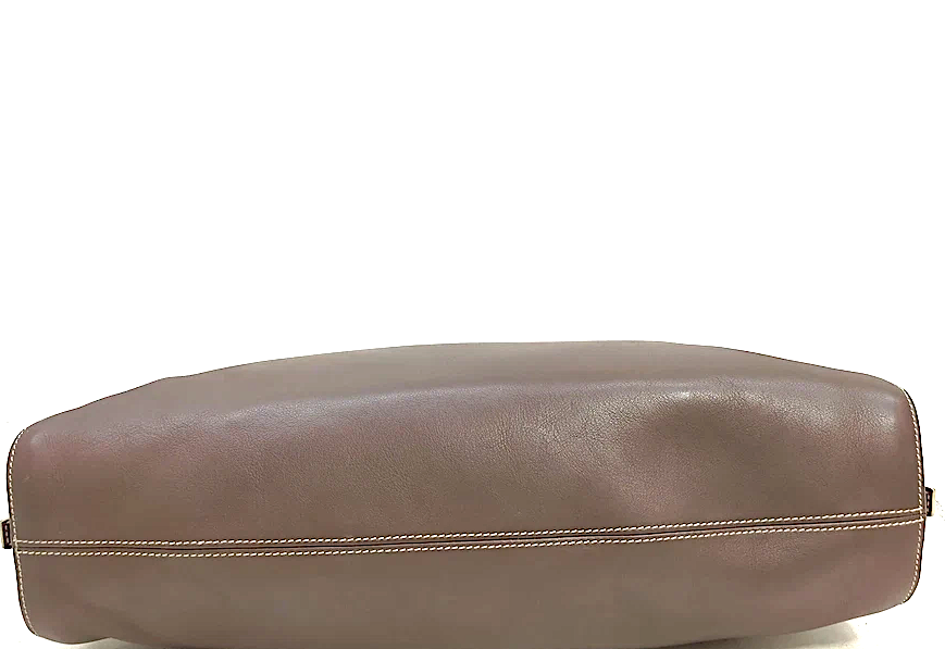 LOEWE MADRID. Brown Leather Shoulder Bag
