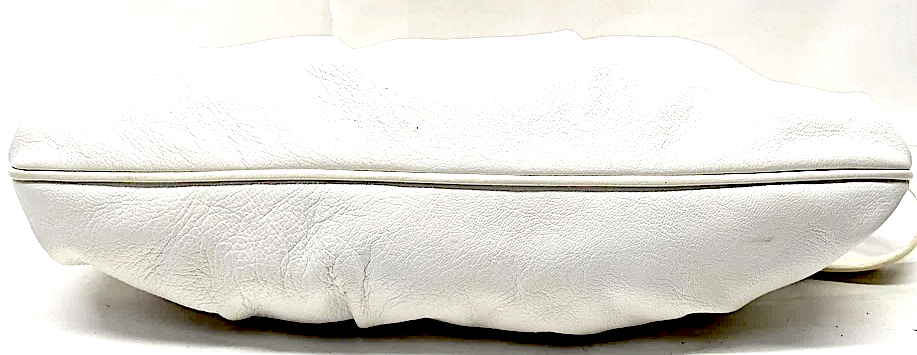 Ferragamo Itay. White Leather Shoulder Bag / Hand Bag