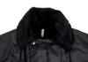 45rpm umii908 Japan. Black Lining Fur Nylon Pea Coat
