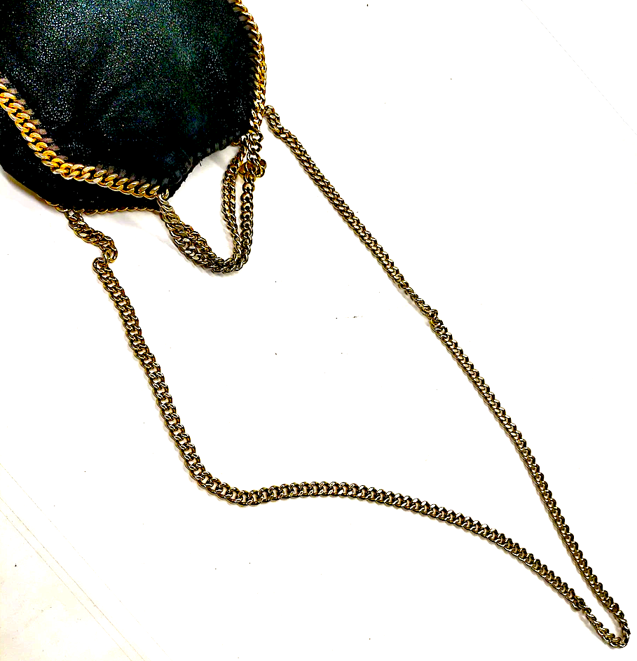 Stella McCartney UK. Black Mini Vegan Leather Shoulder Bag