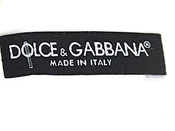 Dolce & Gabbana ITALY. White Cotton Textured Button Zip Lined Casual Skirt