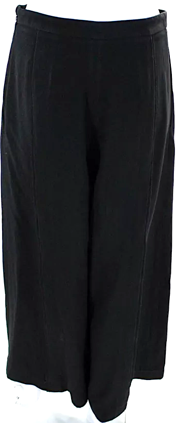 Proenza Schouler NY. Black High Rise Super Wide Leg Flare Pants