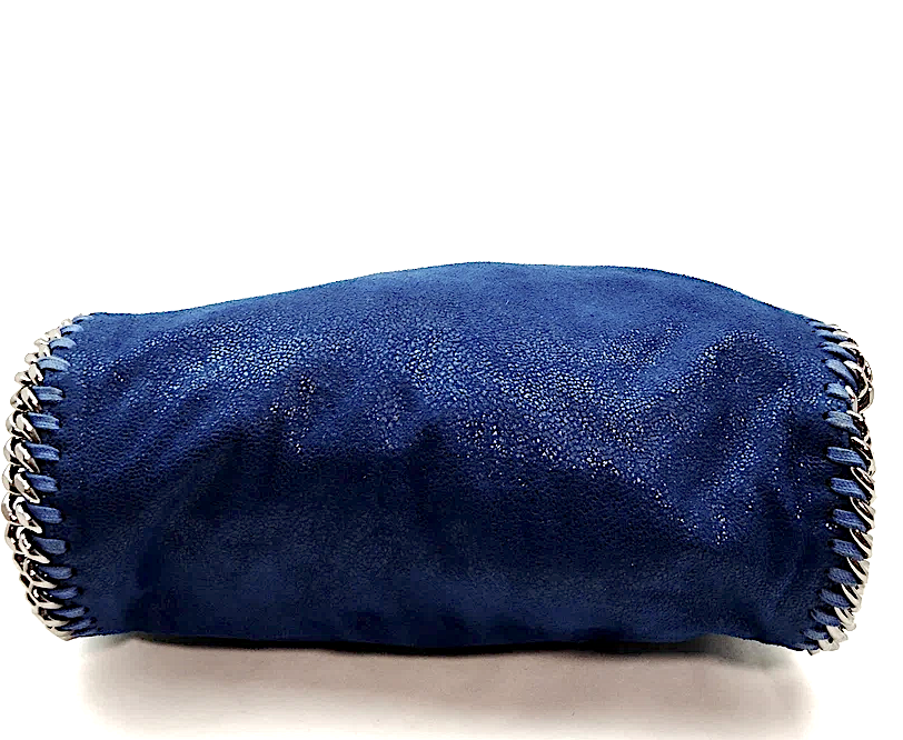 Stella McCartney UK. Blue Rare Color Faux Vegan Leather Shoulder Bag