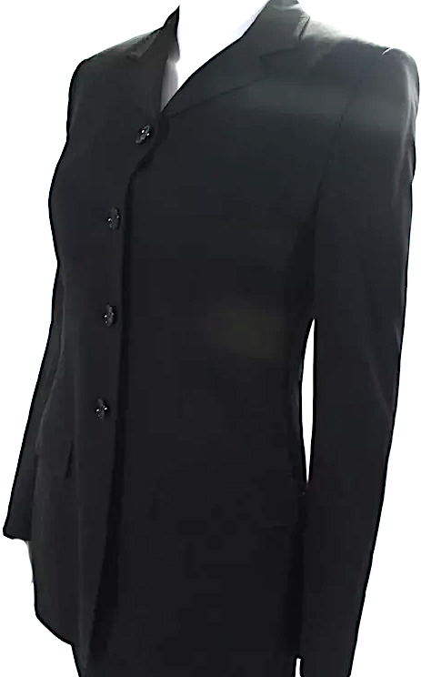 Dolce & Gabbana Italy. Black Wool Long Button Up Blazer Jacket