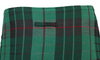 JEAN PAUL GAULTIER PARIS. Vintage Green Plaid Stretch Knit Pencil Skirt