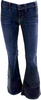 Elizabeth & James NY. Textile. Dark Blue Jimi Mid Rise Wide Flare Jeans