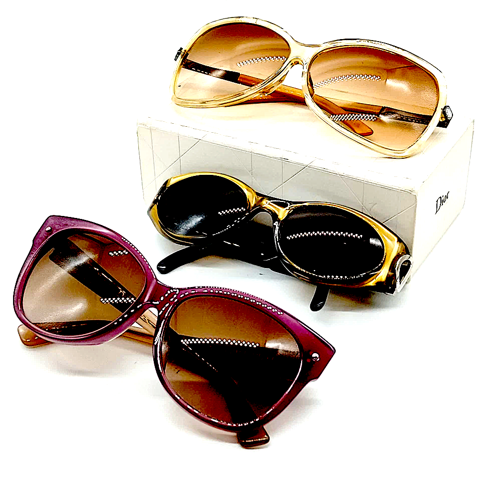 Dior Paris. Vintage Hand Poured Acetate Sunglasses Price Range: $250 - $300