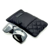 Chanel Paris. SUPER RARE Black Unisex Sunglasses 71267 SO167 w/Soft Quilted Chanel Case