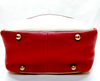 Hermes Paris. NWOT. Beige Canvas w/ Red Leather Trim & Sides Shoulder Bag