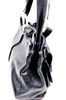 Chloe Paris. Black Leather Lucite Poured Handles Shoulder Bag