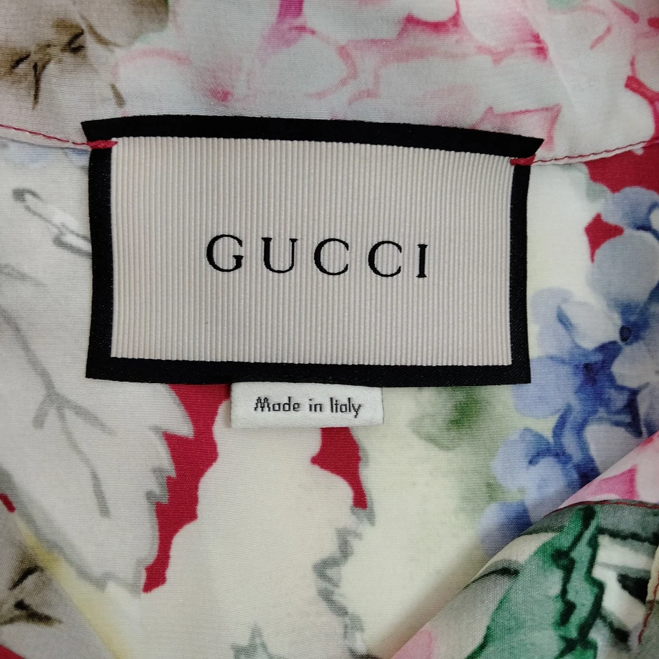 Gucci Italy. Multi Color Button Front Shirt Dress