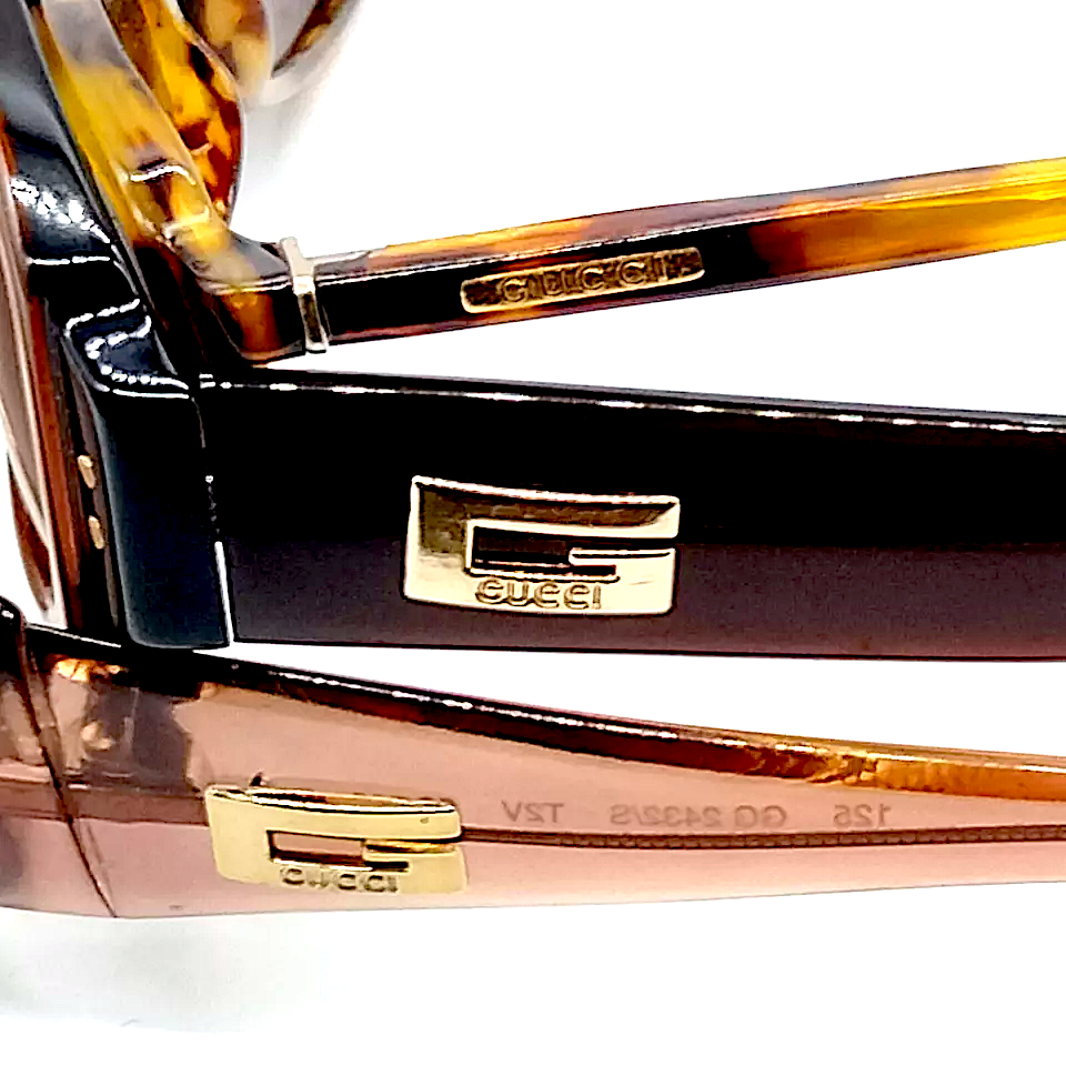 Gucci Italy. Vintage Pristine Acetate Rare Sunglasses Range: 260-320 Pair