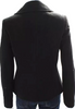 DONNA KARAN NY. DKNY. DKNY Black Wool Shearling Long Sleeve Double Breasted Jacket