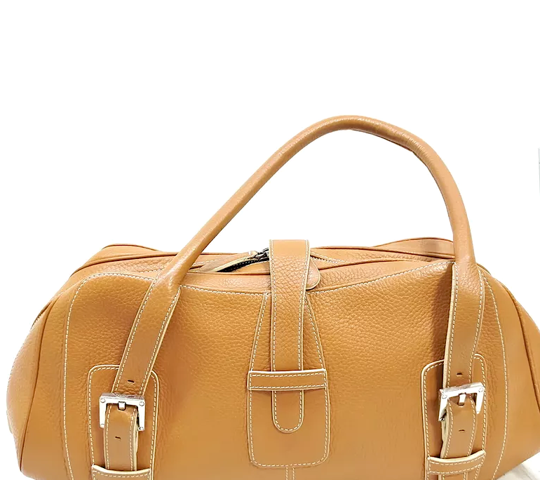 LOEWE Madrid. Light Tan Leather Shoulder Bag