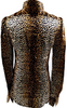 DOLCE & GABBANA ITALY. D&G. Animal Print Silk Polyurethane Top