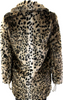 Talula  Faux Fur Leopard Print Button Down Coat