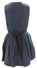 Isabel Marant Paris. Navy Linen Back Zip Sleeveless V Neck Striped Dress