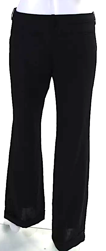 Balenciaga Paris Black Wool Cuffed Dress Pants