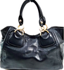 MIU MIU ITALY. Black Leather Vintage Shoulder Bag