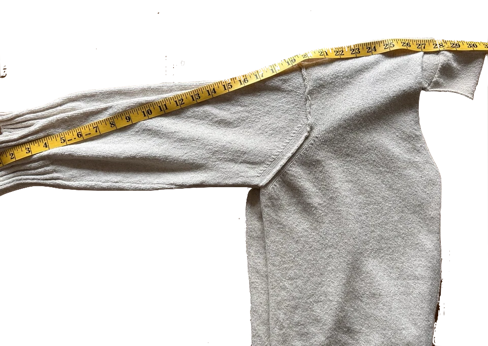 Isabel Benenato Italy. Wheat Color Cotton/Linen Ecru Sweater