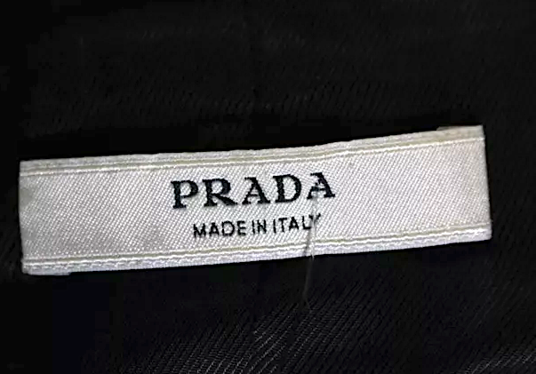 Prada Italy. Black Silk Twill Button Up Blazer Jacket