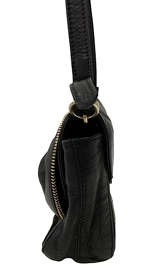 SEE BY CHLOE PARIS. Black Leather Mini Shoulder Bag