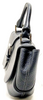 LOEWE MADRID. Black Pebbled Leather Silver Hardware Mini Shoulder Bag