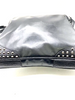 Otaniryuji Japan. Black Lambskin Leather Shoulder Bag w/silver Studded Accents