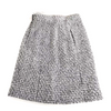 Chanel Paris. Light Grey Silk, Cotton, Nylon, Polyester Tweed Skirt