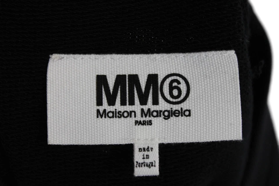 Maison Margiela Paris. MM6. Black Cotton Sleeveless Sweater Dress