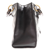Gucci Italy. Black Leather Bamboo Handle Shoulder Bag / Tote Bag