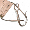 Miu Miu Italy. Pink Studded Leather Small Crossbody / Shoulder Bag