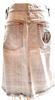 DOLCE&GABBANA ITALY. D&G. Cotton Intentional Distressed Unfinished Hem Skirt