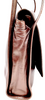 LOEWE MADRID. Brown/Bronze Leather Messenger Style Shoulder Bag