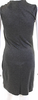 Gucci Italy. Gray PolyTech Blend  High Neck Sleeveless Zip Up Mid-Calf Asymmetrical Dress