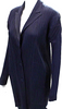 Issey Miyake Japan. Pleats Please. Navy Textured Long Sleeve Button Blouse
