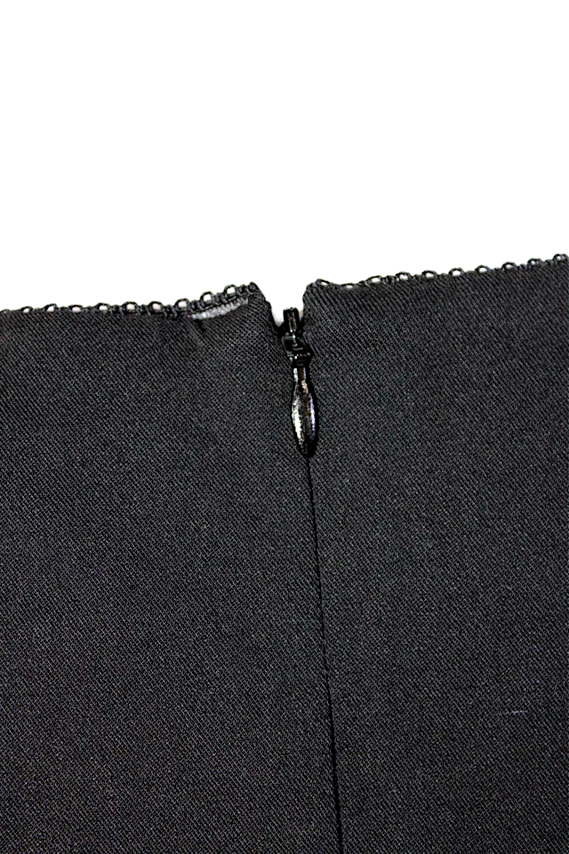 ACNE Studios Sweden. Black Viscose Blend Scoop Neck Sleeveless Corset Close Dress