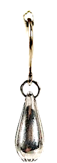 ELSA PERRETTI ITALY. TIFFANY & CO. Vintage Engraved Sterling Tear Drop Earrings Hallmarked