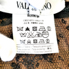 Valentino Garavani Italy.  Black/Beige Lace Tessuto Nylon Skirt