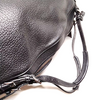 Dolce & Gabbana Italy. Black Leather Shoulder Bag / Hand Bag Classic Leopard Lined Interior