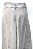 Marc Le Bihan Paris. Grey, Ribbon Waistband, Asymmetric Linen Skirt