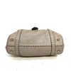 Fendi Italy. Silver Leather Hand Bag