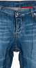 PRADA ITALY. Blue Denim Cotton Cropped Capri Jeans/Pants
