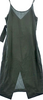 VIDEN Green Silk Wrap Summer Dress