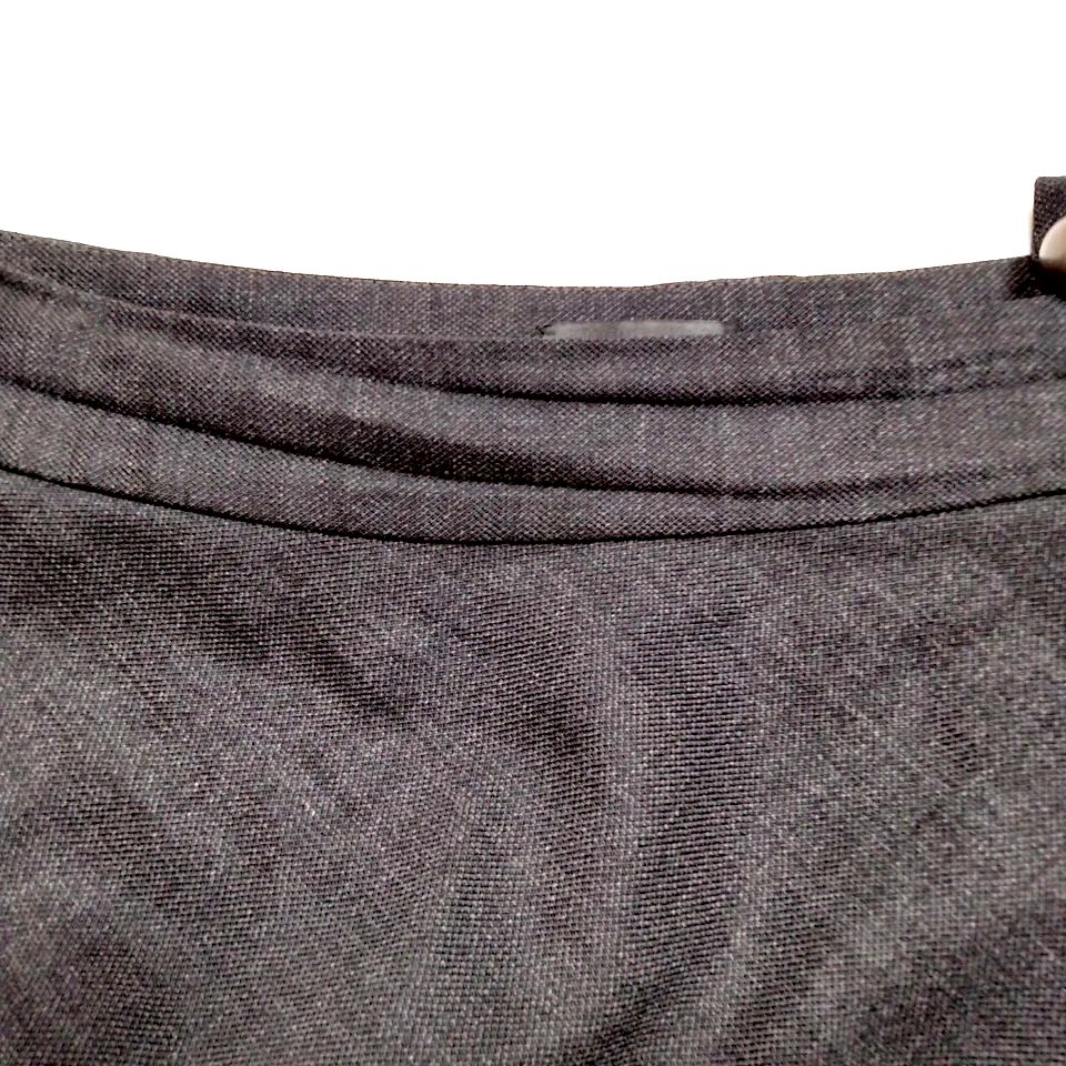 Fendi Italy. Black Wool, Silk, Alpaca Mohair Skirt