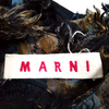 Marni Italy. Silk Multi-Colored Textured Dress