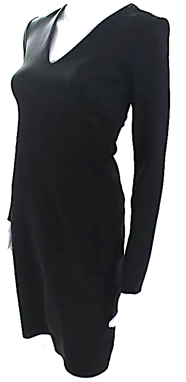 black long sleeve bodycon dress knee length Black Lace Long Sleeve Sash Mini Dress | Womens | X-Small (Available in S, M) | 100% Polyester