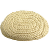 Stella McCartney UK. Beige Raffia/Black Vegan Leather Mini Silver Hardward Long Chain Shoulder Bag