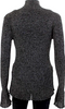 Proenza Schouler NY. Black Silver Ribbed Turtleneck Sweater